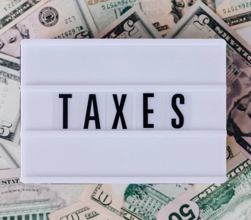 Taxes Light Box